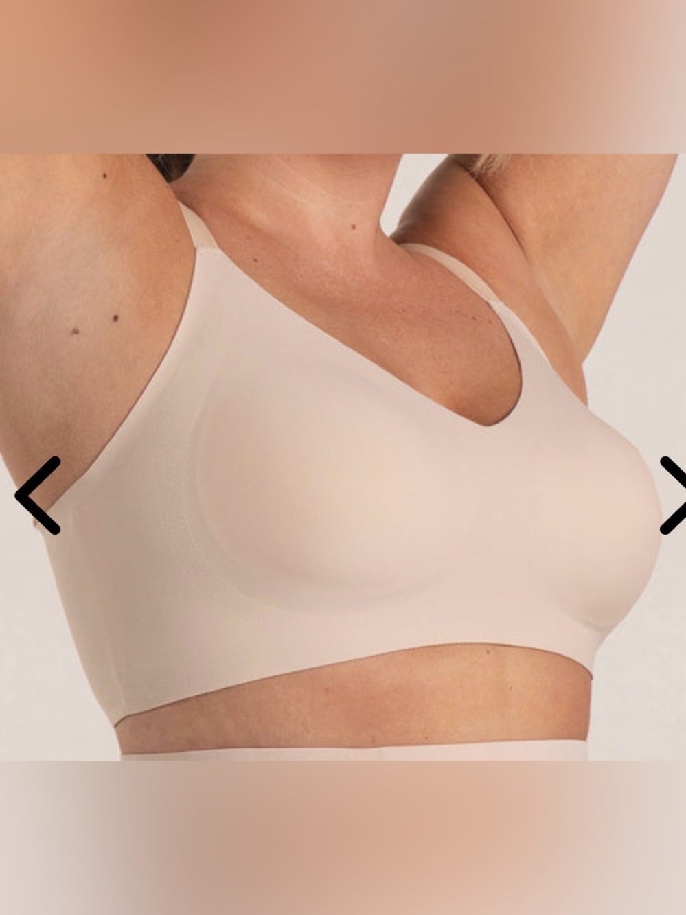 Shapermint Essentials Smoothing Comfort Wireless Bra Nude 2XL 42F 42G 44C 44D +